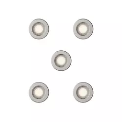 Philips - SET od 5 ugradnih svetala PERIDOT 1xGU10/7W/230V srebrna