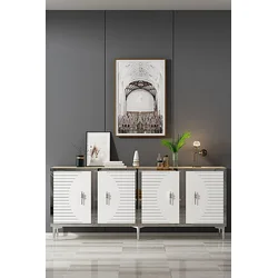 Hanah Home Konzola Tuna 180, 180x75x32 cm, Bela