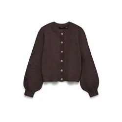Vero Moda Petite Pletena jopa VMHAZEL temno rjava