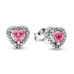 Pandora Romantični uhani s srčki Timeless 298427C02