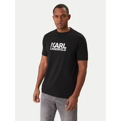 KARL LAGERFELD Majica 755780 561235 Črna Regular Fit