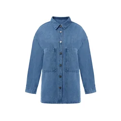 Imily Bela Prehodna jakna moder denim