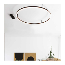 Ideal Lux - LED plafonsko svetlo ORACLE SLIM LED/37W/230V 3000K prečnik 70 cm crna