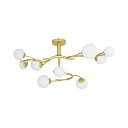 Brilagi - LED plafonski luster MISTEL 9xG9/3W/230V zlatna/bela