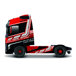 Bburago 1:43 Volvo FH16 Globetrotter 750 XXL - Red