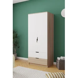 HANAH HOME Garderober Lento Sonomo Oak White