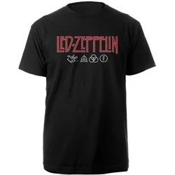 Led Zeppelin Unisex majica Logo & Symbols S