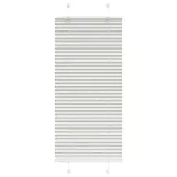 Plisirana roleta svijetlosiva 65x100 cm širina tkanine 64,4 cm