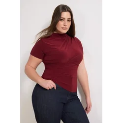 Trendyol Curve Ženska bluza Tbbaw26Af00053, Bordo