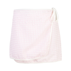 Solid & Striped - The Wrap gingham mini skirt - women - Pink