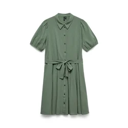 VERO MODA Dolga srajca VMDICTHE  temno zelena