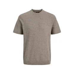 JACK & JONES Pulover JPRBLURILEY pikčasto rjava