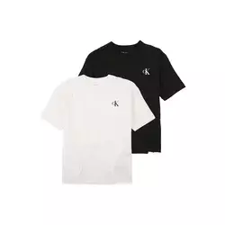Calvin Klein Jeans Majica  črna / bela
