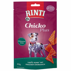 225g RINTI Chicko Plus česnovi trikotniki prigrizki za pse