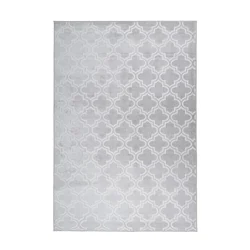 Kayoom RAVNO TKANA PREPROGA Monroe 100 Grau / Blau   120/170 cm  taftano modra, siva