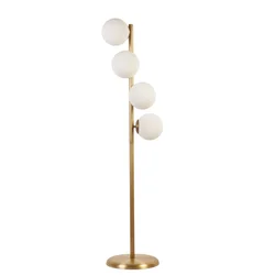 Aberto Design Podna lampa Simay, 137 cm, E27, Zlatna boja