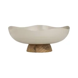 Eglo 427509 - Dekorativni poslužavnik MONYWA, prečnika 25 cm, bež