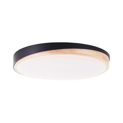 Brilliant - LED prigušiva stropno svetlo BAARLO LED/36W/230V, prečnika 50 cm, crno + daljinski upravljač