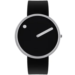 Picto 43370-0120S Black Silicone 40mm 5ATM