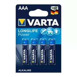 Varta LongLife Power baterija AAA, 4 kos