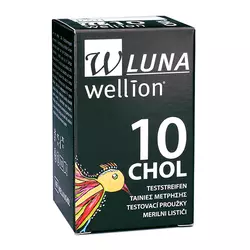 Wellion Luna Duo - 10 merilnih lističev za holesterol