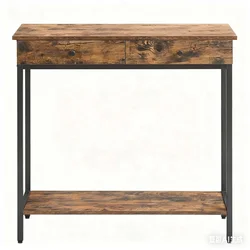 Songmics Konsolna miza 30x100x80 cm rjava
