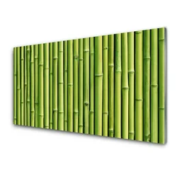 tulup.si Slika na steklu Bamboo rastlin narava 140x70 cm 2 obešalnika