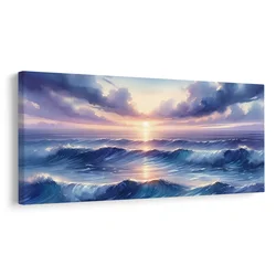 Slika bleščeč morski horizont - 100x50