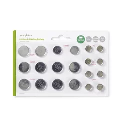 NEDIS MultiPack Baterija: CR2025, CR2016, CR1620, LR43, LR54, LR4 | 20 komada