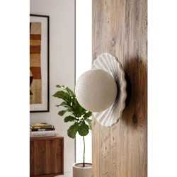 Opviq zidna lampa Petalis, 1 × E27, krem