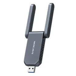 Mercusys USB adapter MA37BEH, BE6500 Wi-Fi 7, Crni