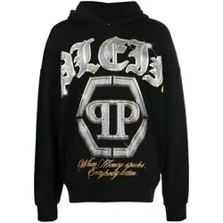 Philipp Plein Muški duks AABCMJB2861PJO002N-02, Crni