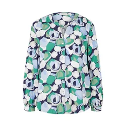 TOM TAILOR Blusa Basic Donna In Viscosa, Colletto Kent, Senza Maniche, Lavabile In Lavatrice
