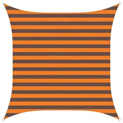 Vidaxl Sončno platno Oranžna in Rjava 2 x 2 m 100% poliester Oxford