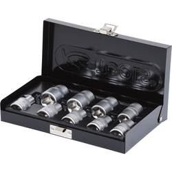 1/2" komplet natičnih ključev. 9-delni. e10-e24 911.4410 ks tools