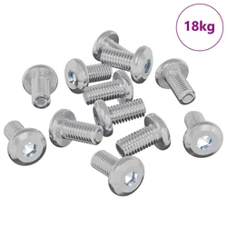 Vijak za zaključavanje Jednobojno 4865 pcs Srebrno Čelik