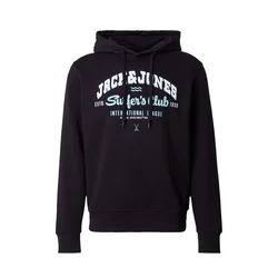 JACK & JONES Majica LOGO črna