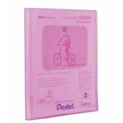 Pentel mapa z vl. mapami 20/1, A4, pink