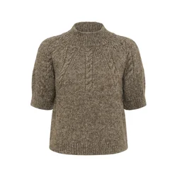 Kaffe Pulover KACuba pikčasto rjava