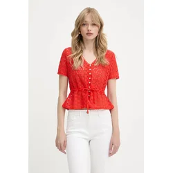 Morgan Bluza 231-DATE Rdeča Slim Fit