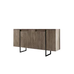 Hanah Home Luxe Komoda, Braon-Crna