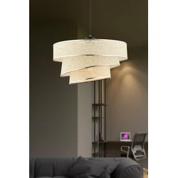 Opviq Luster Couper Hazeran, 40x40cm, Krem-srebrne boje