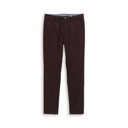 TOM TAILOR Chino hlače SIMON temno rjava