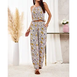 Resti Patterned womens set in beige