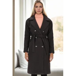 Z9765 DEWBERRY WOMENS COAT-ANTHRACITE