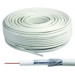 Koaksialni kabl COAX-RG6/100 (X553) RG6 bez konektora 6.5mm,100m 1351 beli