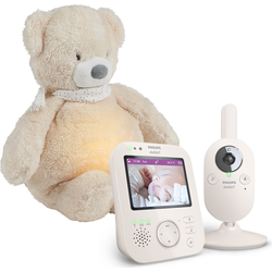 Philips AVENT Babysitter video SCD891/26+NATTOU Spalna vreča 4 v 1 Sleepy Bear Bež 0m+