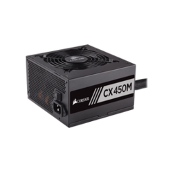 Corsair CP-9020101-EU ECX450M aktivni PFC polmodularni napajalnik, 450 W, ATX 2.4, črn