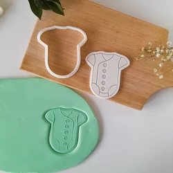 KREATIVNI SLATKIŠI Modla za kolače i ukrase Bebi bodi, 10 cm, Bela