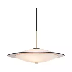 Halo Design 743629- Luster na sajli ORBIT 3xG9/7W/230V prečnik 40 cm bela/mesing/zadimljeno.